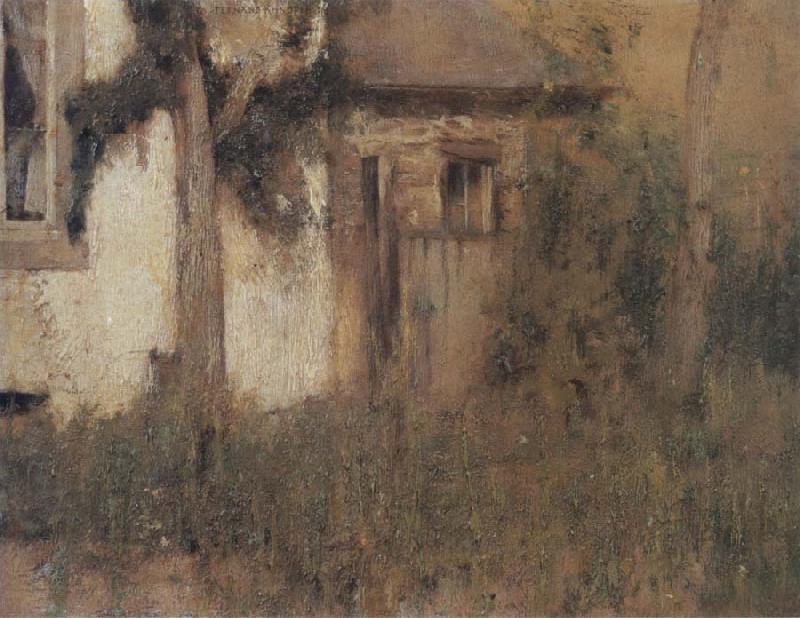 Fernand Khnopff In Fosset The Farmhouse Garden oil painting picture